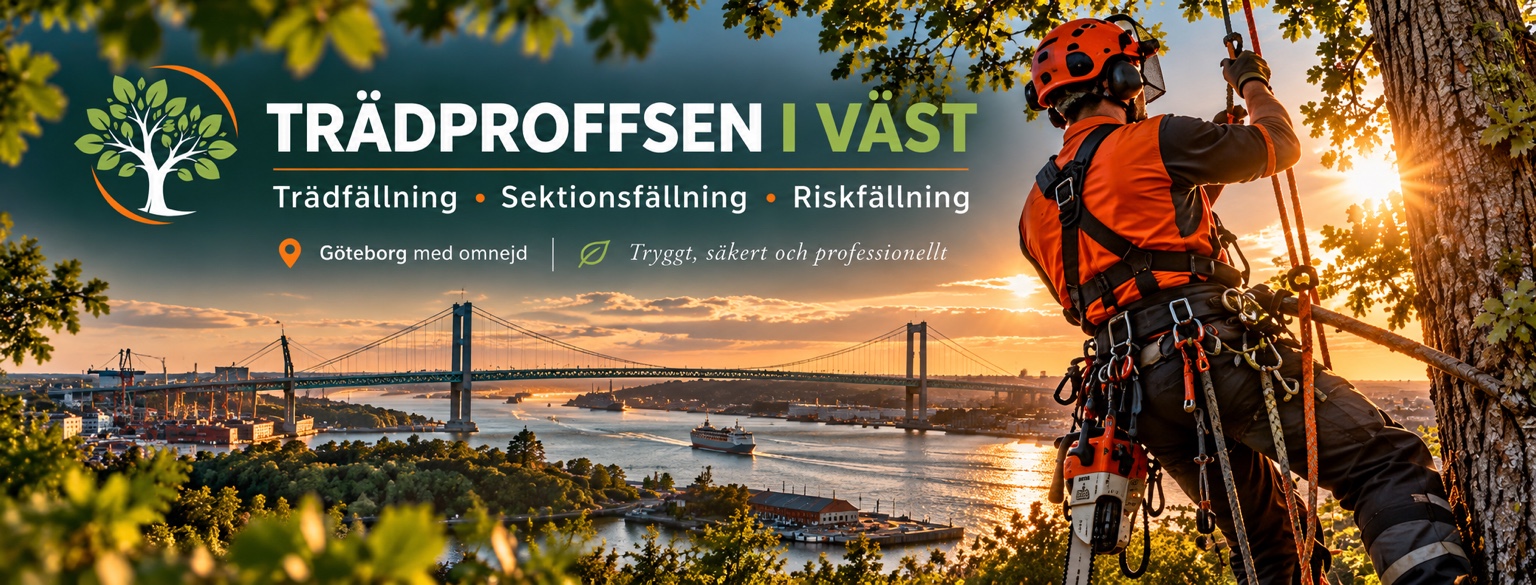 Trädproffsen i Väst – trädfällning, sektionsfällning och riskfällning i Göteborg med omnejd